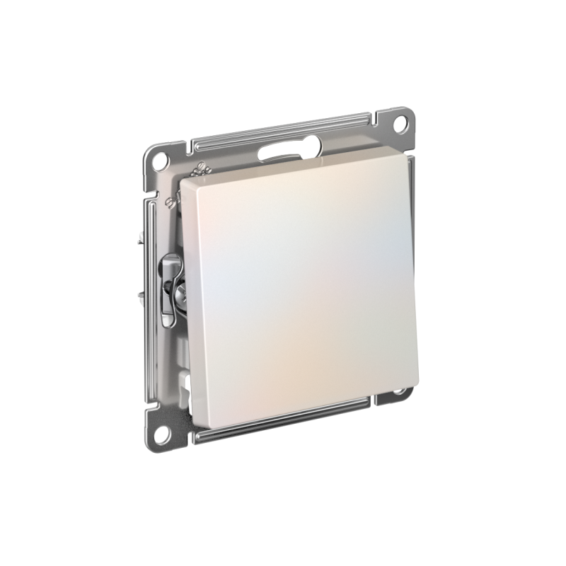 Выключатель 1-кл. СП AtlasDesign 10А IP20 (сх. 1) 10AX с самовозвратом механизм жемчуж. SE ATN000415