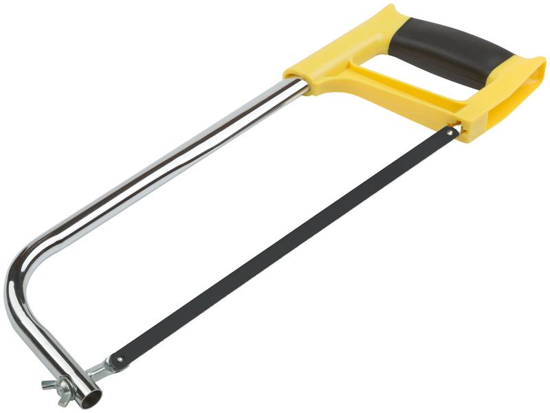 Ножовка пометаллу 300мм пластиковая прорезиненная ручка овальная рама FIT 40067