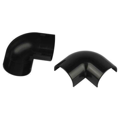 Угол для кабель-канала полукруглого 90град. 20х12мм T-90-KK-20-12-GR графит (уп.2шт) Эра Б0064977