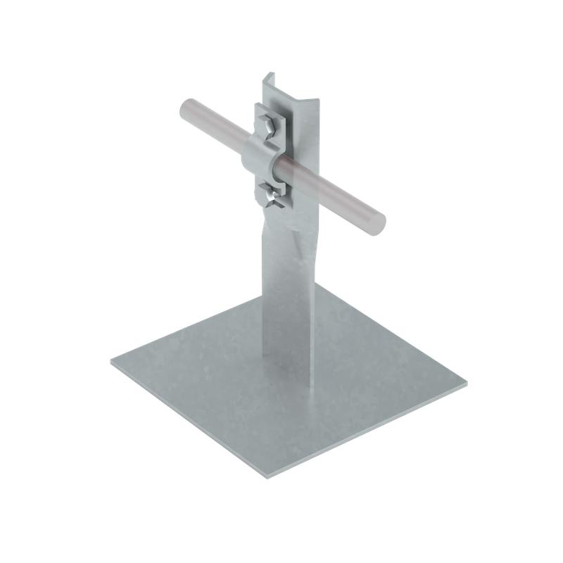 Держатель приклееваемый болтовой для прутка PDBBO-H150-D5-10 HD d5-10мм без отверстий в основании H150мм КМ MA0515