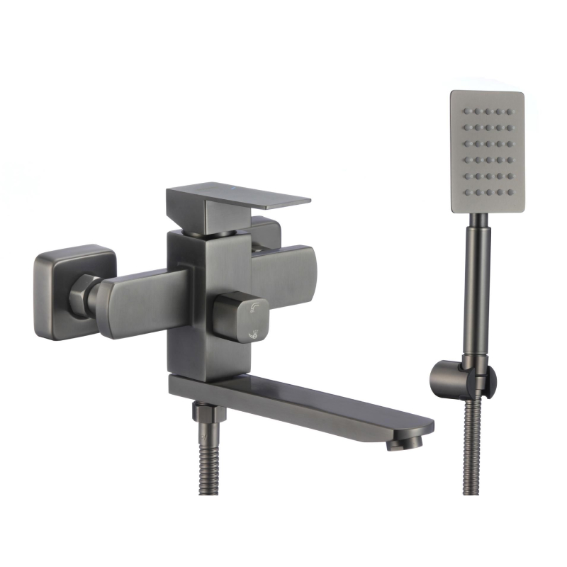 Смеситель для ванны Fmark FS8104Q, графит