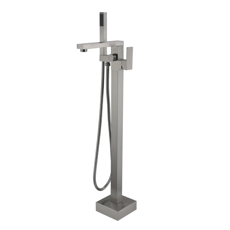 Смеситель для ванны напольный Savol S-SUS8803L, сатин