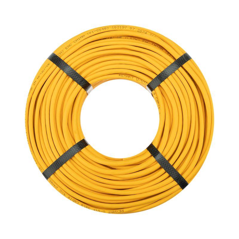 Кабель витая пара U/UTP кат.5E ZH нг(А)-HF 4PR 24AWG INDOOR SOLID оранж. (уп.100м) Rexant 01-0049-100