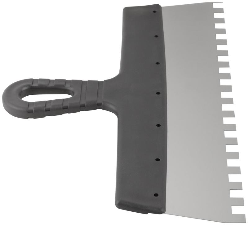 Шпатель фасадный зубчатый 350мм/зуб 10мм нерж. КУРС 06615