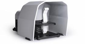 Педаль одиночная 2x(1НО+1НЗ) 2 скорости с защитным кожухом (алюм.) сер. цвета (250В AC 4А) IP65 EMAS PDKS11GX20G