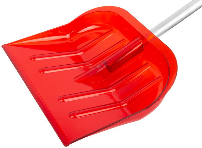 Лопата для уборки снега средняя Профи 465х410х1360мм алюм. черенок; поликарбонат. 68120