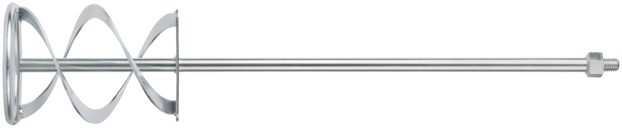 Миксер для тяжелых строительных смесей усиленный Профи, хвостовик М14, 120х590 мм