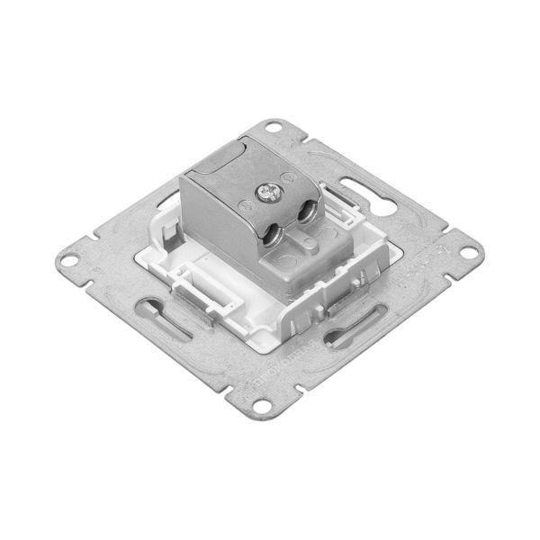 Розетка телевизионная проходная TV СП Эпика механизм алюм. EKF UP1-SOA-TV-2