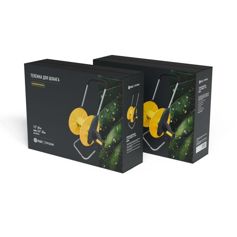 Тележка для шланга 1/2дюйм 60м или 3/4дюйм 30м Профи ЧЕТЫРЕ СЕЗОНА 62-0316-F
