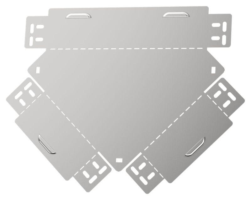 Разветвитель Т-образный 80х80 0.6мм ESCA 3 IEK ES3-RT-080-080-06