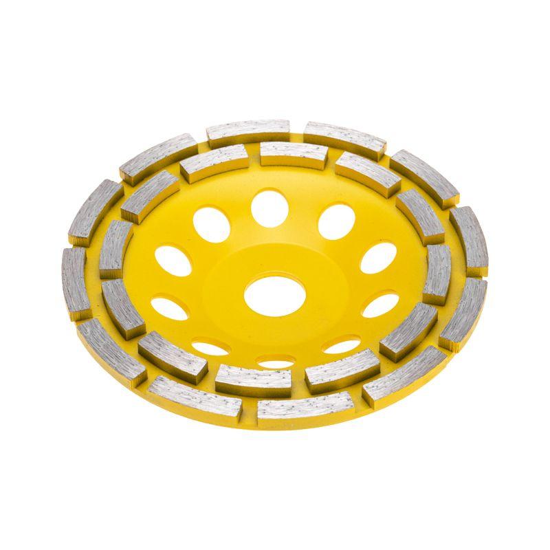 Чашка алмазная шлифовальная двухрядная 150х22.2мм KRANZ KR-90-0252