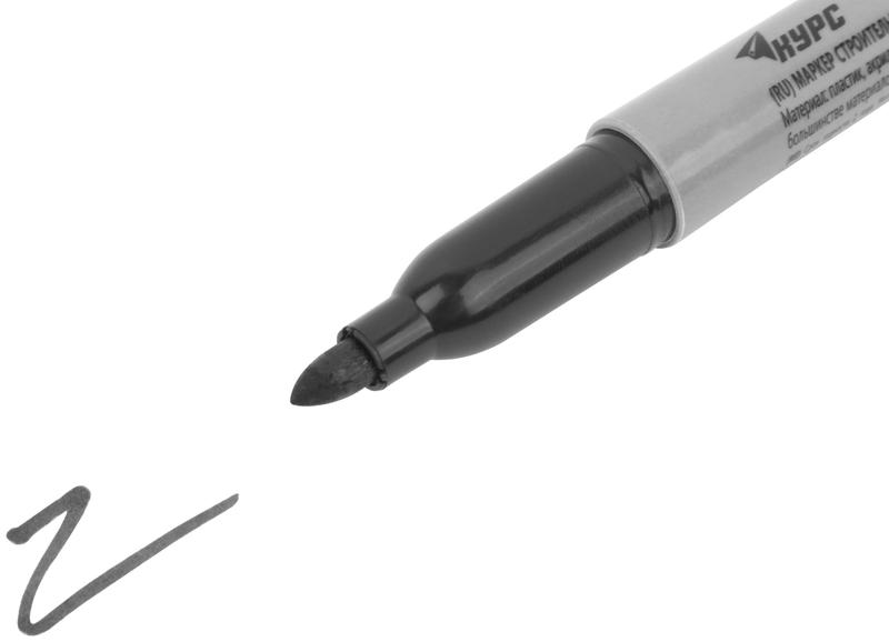 Маркер строительный перманентный черн. КУРС 04381