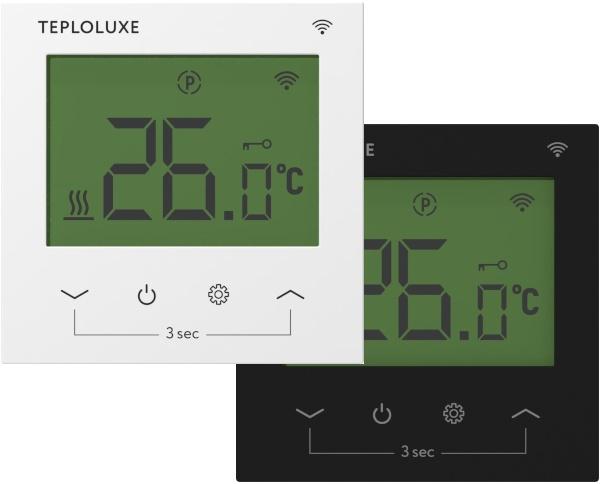 Терморегулятор электронный Pontus wi-fi черн. Теплолюкс 100037088500