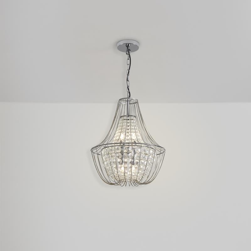 Светильник подвесной Pava 4х60Вт E14 IP20 Freya FR1016PL-04S