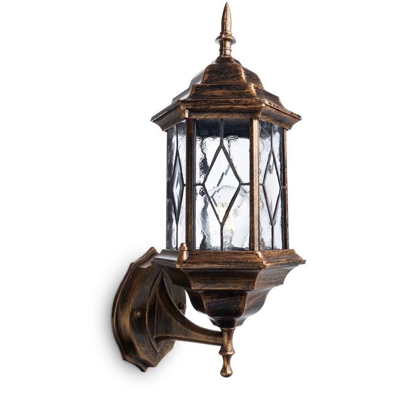 Светильник садово-парковый 60Вт 230В E27 черн. зол. PL121 FERON 11343