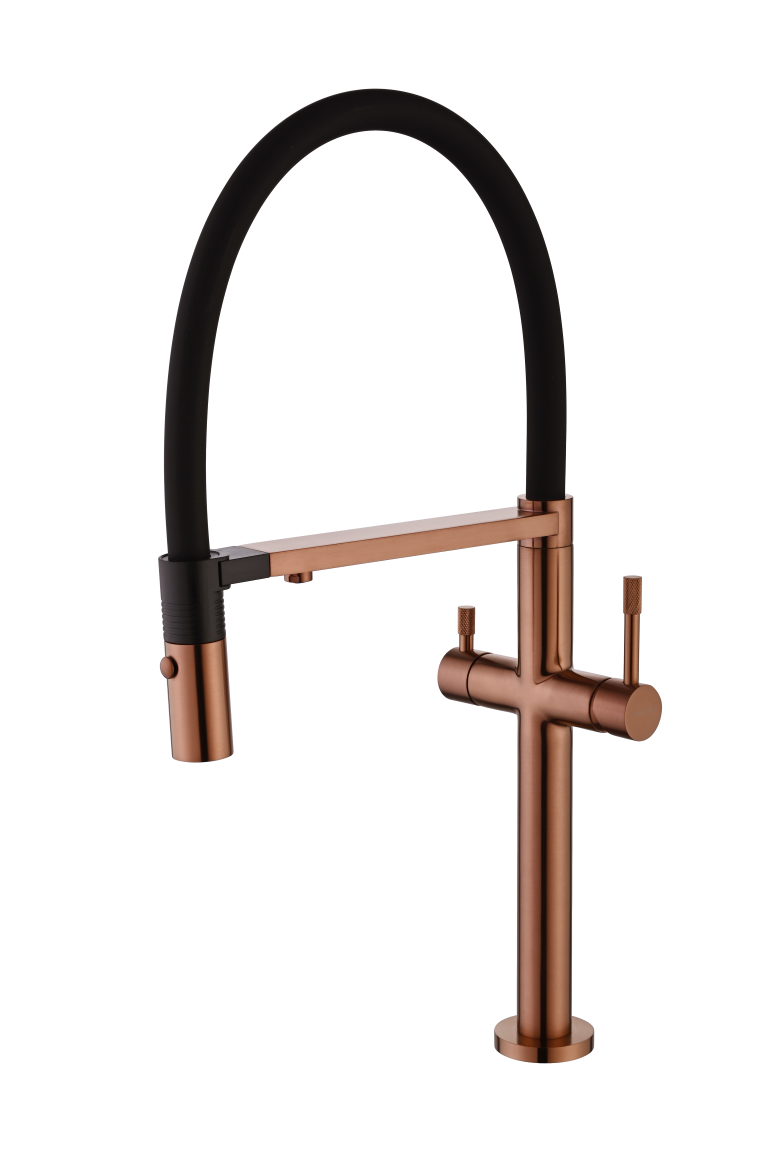 Смеситель для кухни UNO COPPER BRUSHED c краном для питьевой воды