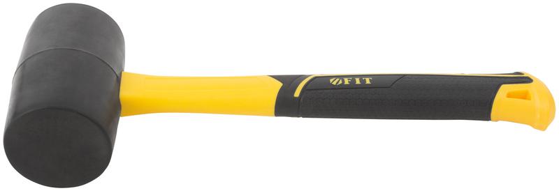 Киянка 65мм 680г фибергласовая ручка резинов. FIT 45514