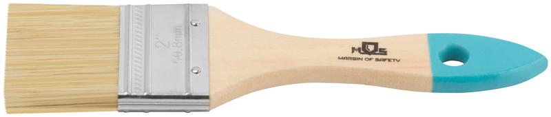 Кисть флейцевая натур. светлая щетина деревянная ручка 2дюйм (50мм) MOS 00705М