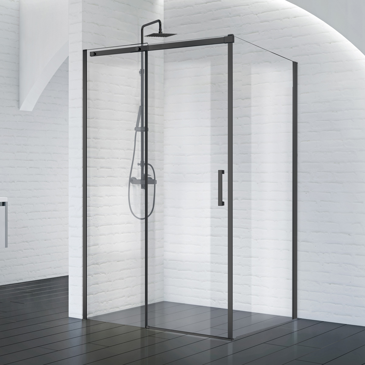 Душевой уголок BelBagno ACQUA-AH-1-140/90-C-Cr