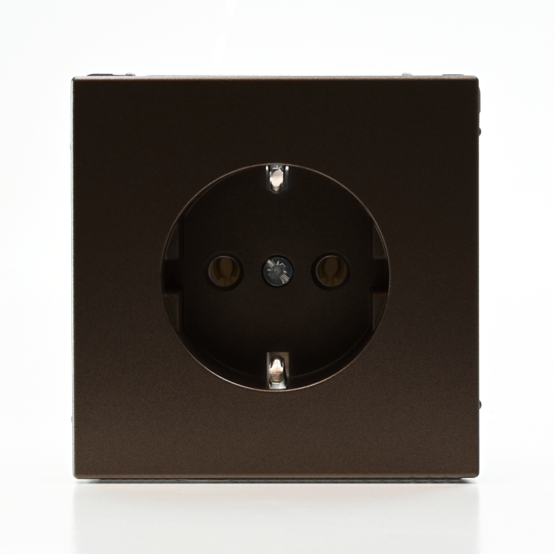 Розетка ArtGallery 16А с заземл. быстрозажим. клем. механизм мокко SE GAL000643S