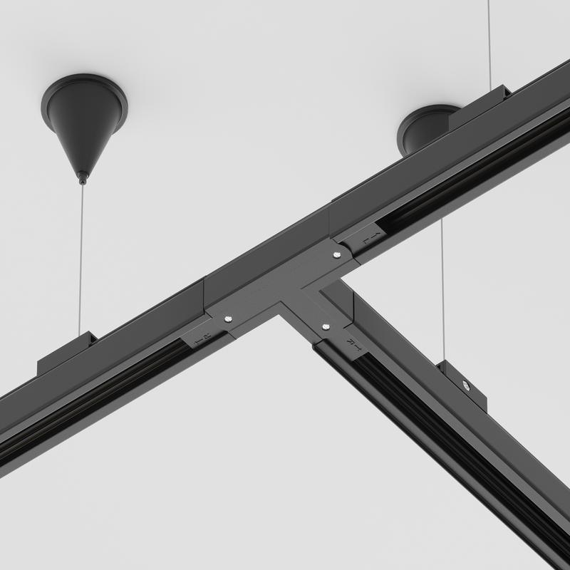 Коннектор Т-образный прав. Trinity черн. Voltega TRA-VGL005CT-31B-R