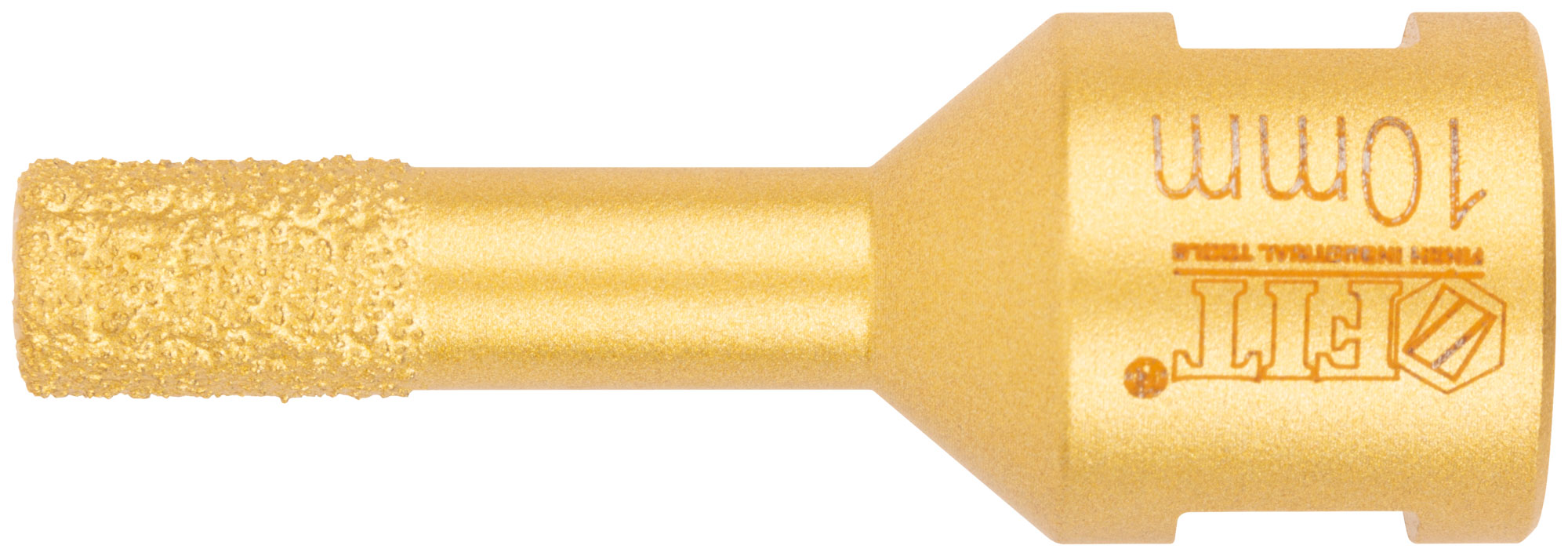 Коронка кольцевая для УШМ, М14, по керамограниту, камню и кафелю алмазная, вакуумное спекание 10х60 мм