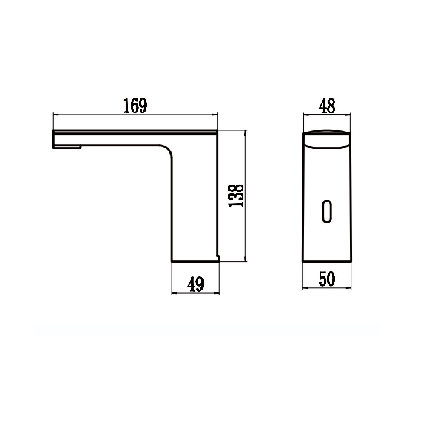 Сенсорный смеситель для раковины Savol S-GY8897Q, графит