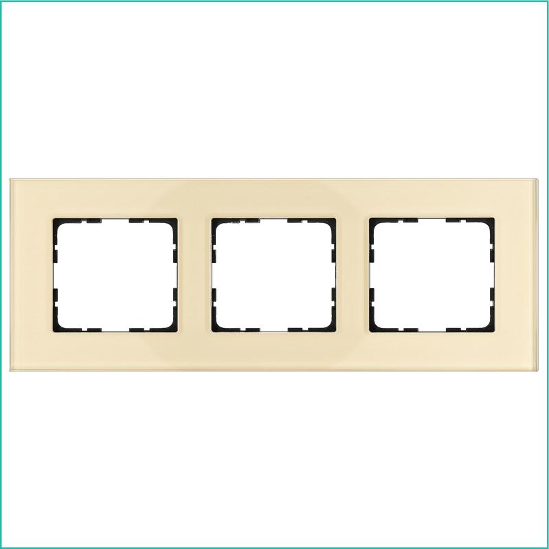 Рамка 3-м G-Glass стекло шампань Champagne Gold Jasmart G1003GG