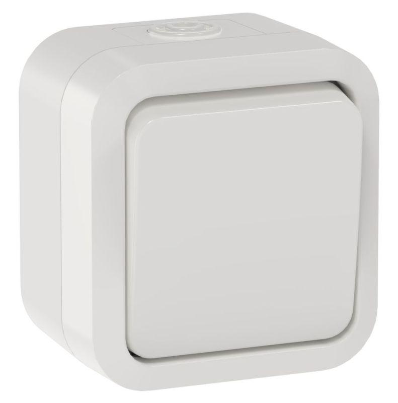 Переключатель 1-кл. ОП TORS TS301 10А IP55 бел. IEK TS-V10-0-10-55-K01