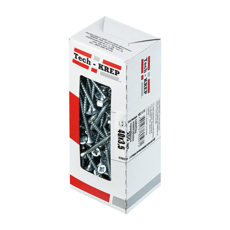 Саморез универсальный 80х6.0мм желт. (уп.75шт) Tech-Krep/Zitar 102273