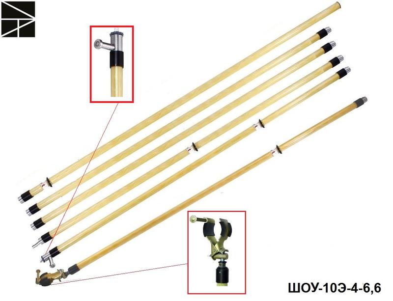 Штанга изолирующая оперативная с универсальной головкой ШОУ-10Э-4-6.6 с протоколом испытаний ЭЛЕКТРО ТРЕЙД ET-SHO140-P