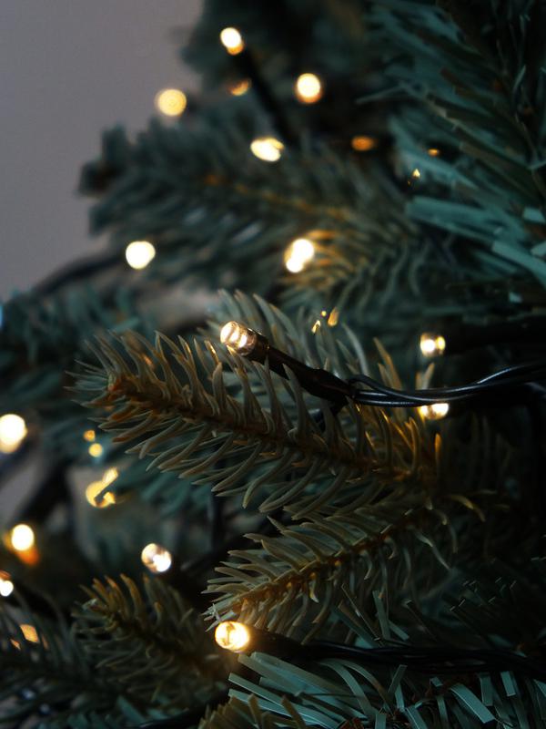 Гирлянда светодиодная "Нить" LD200-GWW-BO 20м 200LED тепл. бел. уличная 8 режимов элементы питания 3хAA SHLights 4690601045461