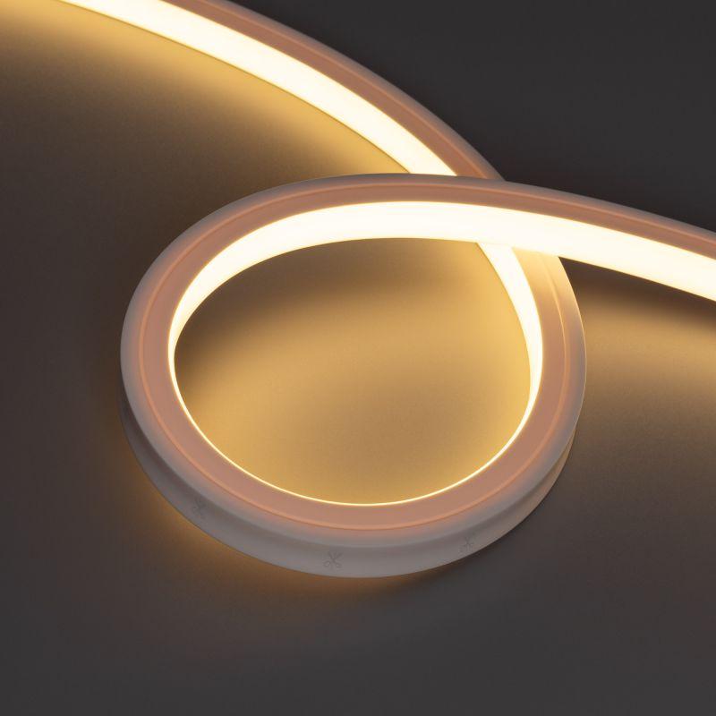 Лента светодиодная NOVA-TOP-PU-A120-16x15mm 24В Warm 3000К 10Вт/м IP68 wire x2 герметичная полиуретан (уп.5м) Arlight 050738