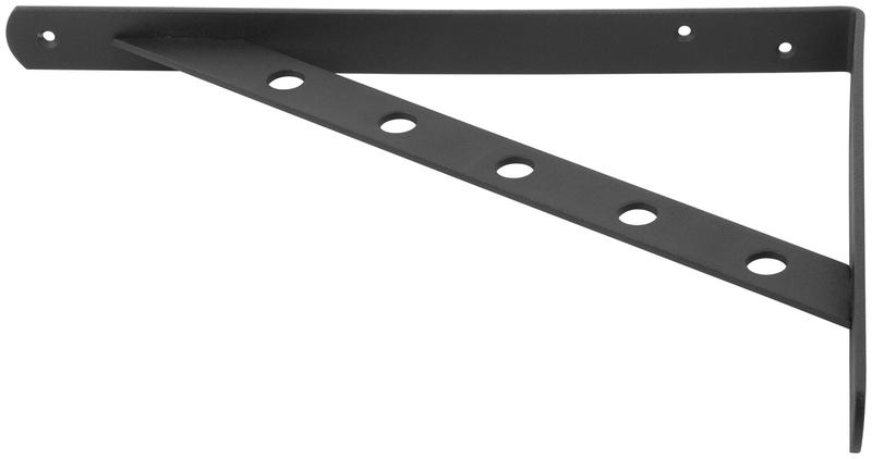 Уголок-кронштейн усиленный 300х225мм черн. КУРС 66108