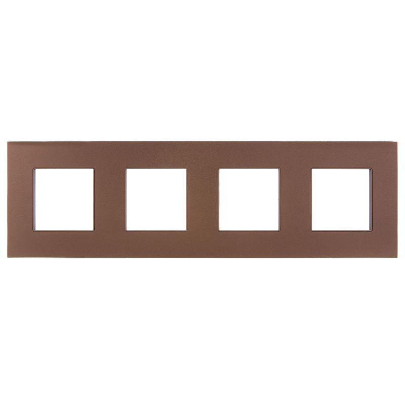 Рамка 4-м SKANDY SK-F34Br металл шоколад IEK SK-M42-M-K30