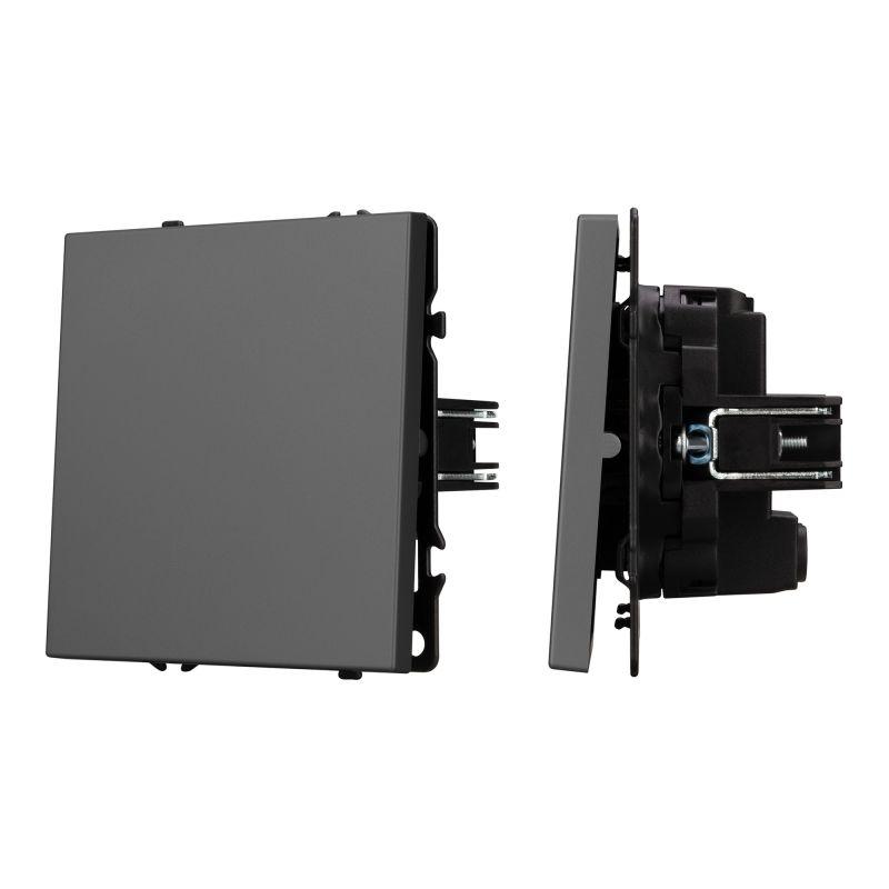 Механизм выключателя одноклавишный перекрестный SWT-NOBE-MKX1-SFPL-GR 230В 10А Arlight 054251