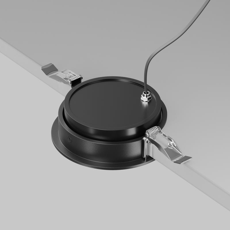 Светильник Lens 12Вт 4000К 70град. встраив. Maytoni DL105-12W4K-B