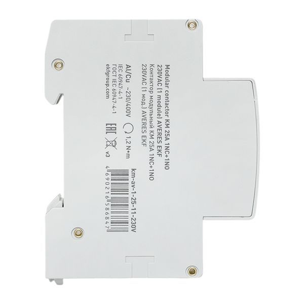 Контактор модульный КМ 25А 1NC+1NO 230VAC (1 мод.) AVERES EKF km-av-1-25-11-230V