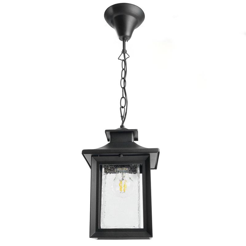 Светильник садово-парковый с клеммой в комплекте 60Вт 230В E27 черн. PL555 FERON 48335