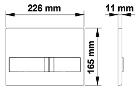 Инсталяция BERGES Wasserhaus NOVUM L1 040211 для унитаза с кнопой