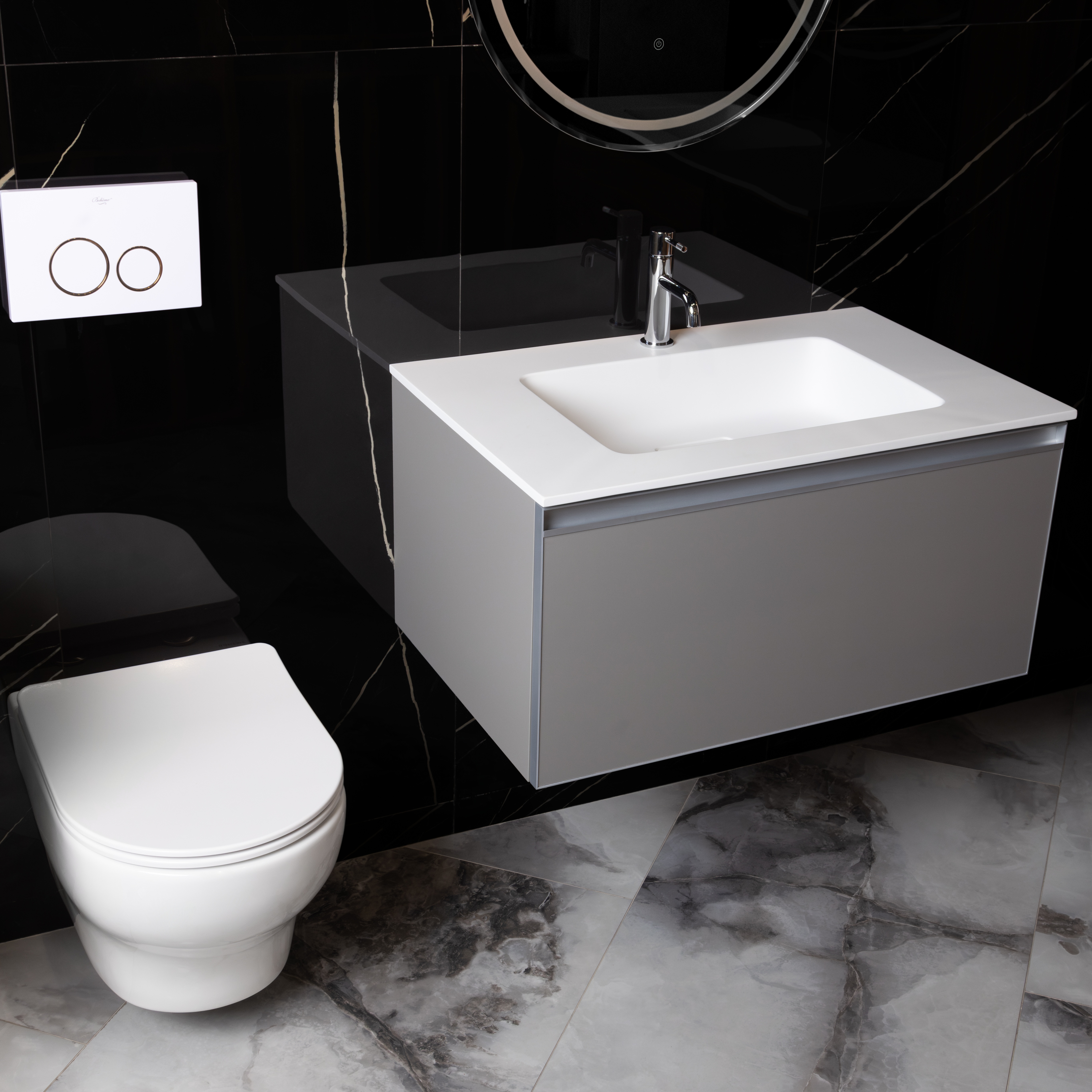 Биде подвесное FIORE Черный матовый