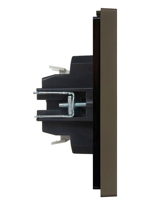 Выключатель 2-кл. СП FORTE&PIANO 10А FP306 с индикацией сер. IEK FP-V20-1-10-1-K03