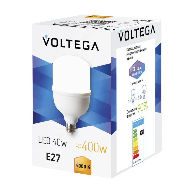Лампа светодиодная T100 40Вт 4000К E27 IP20 Voltega 8587