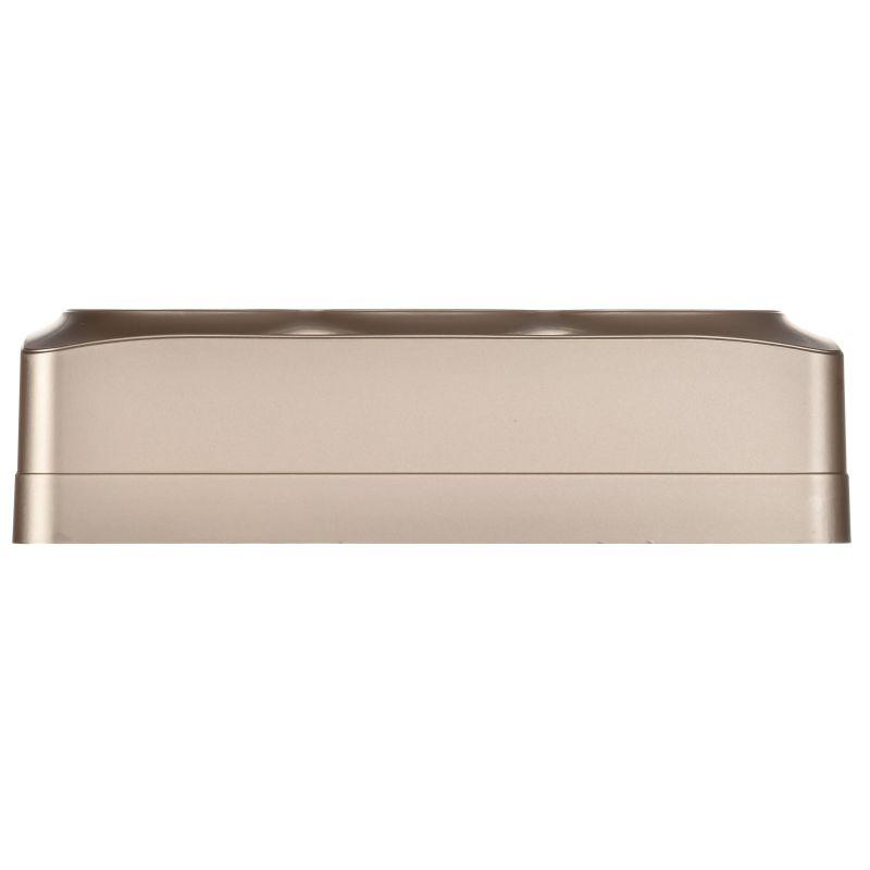 Розетка 3-м ОП GLORY РС23-3-ХШм 16А с заземл. без защ. шторок шампань матов. IEK ERH31-K37M-16