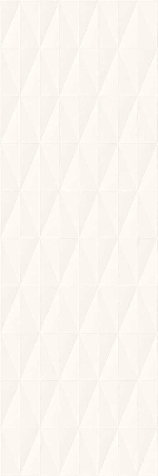 Плитка Eclettica White Struttura Diamond 3D 40x120