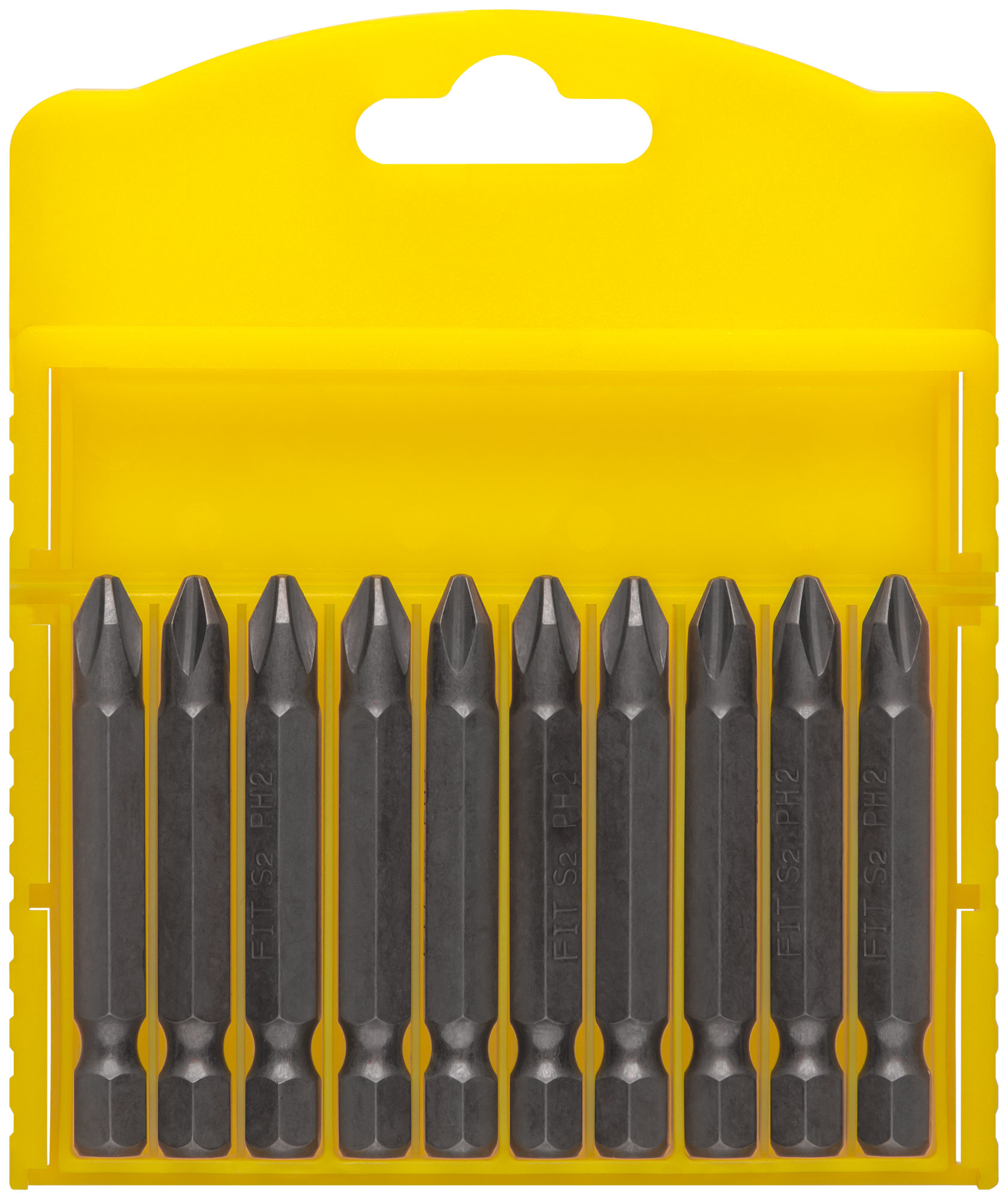 Биты сталь S2, Профи, односторонние 50 мм PH2, 10 шт.