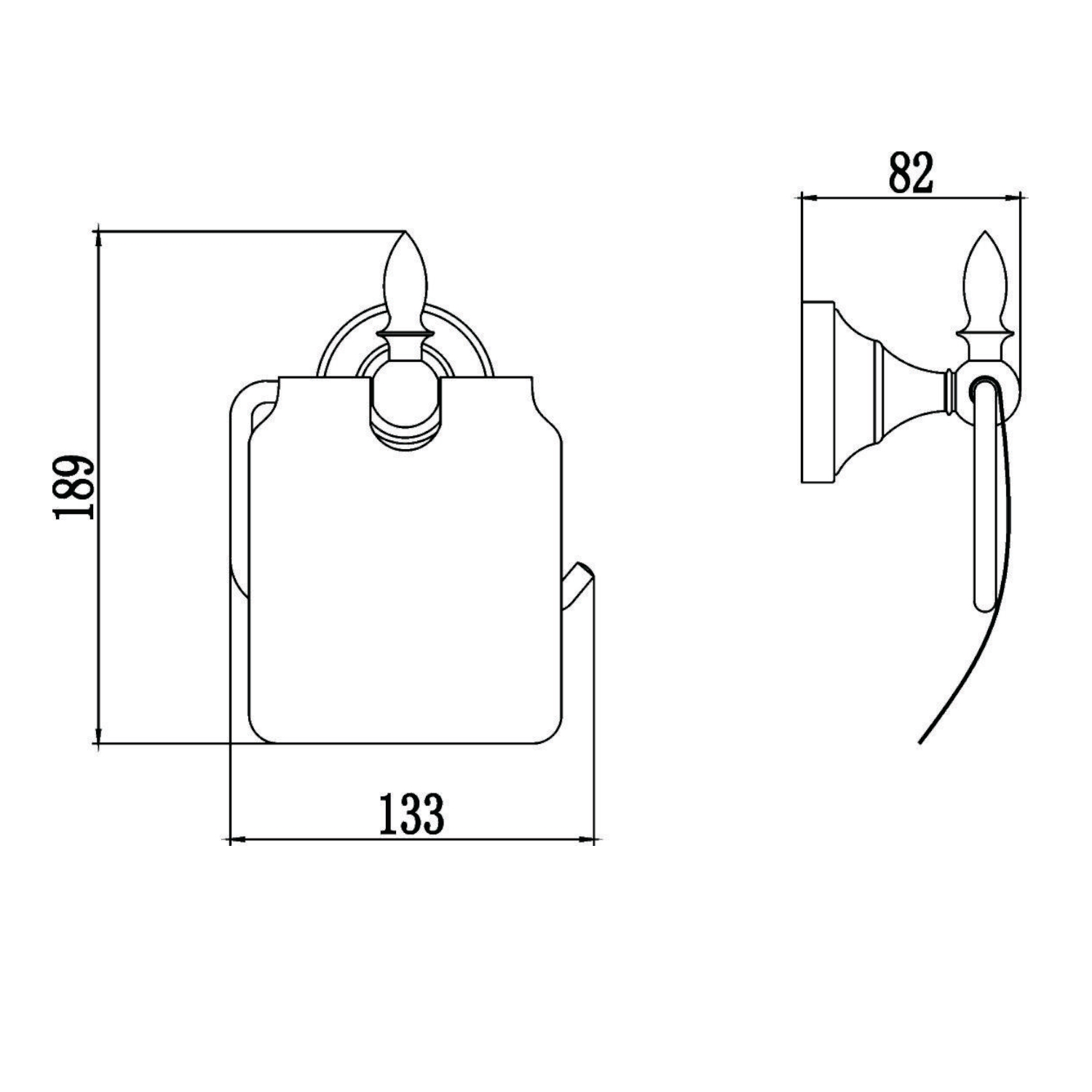 Держатель для туалетной бумаги Savol S-06851A, хром
