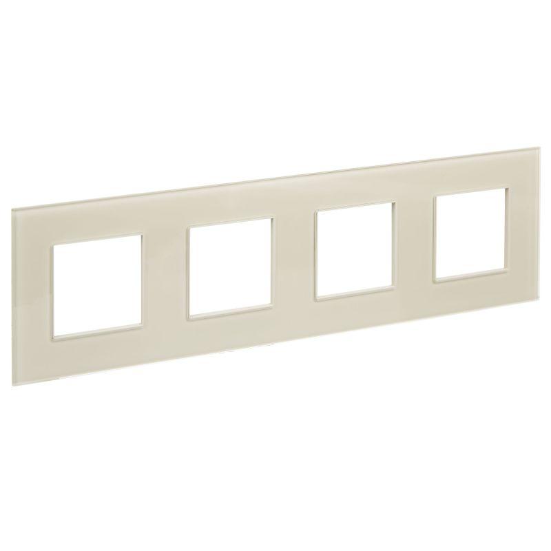 Рамка 4-м SKANDY SK-F24B стекло беж. IEK SK-M42-G-K10