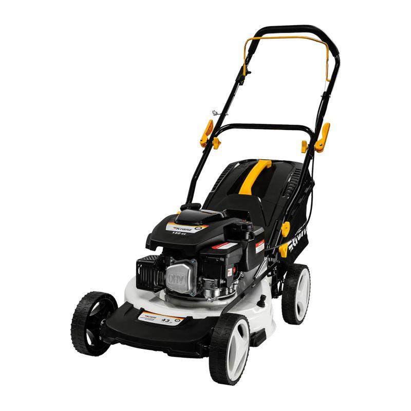 Газонокосилка бензиновая KR-430NSP несамоходная 150куб.см 43см Kranz KR-16-1235