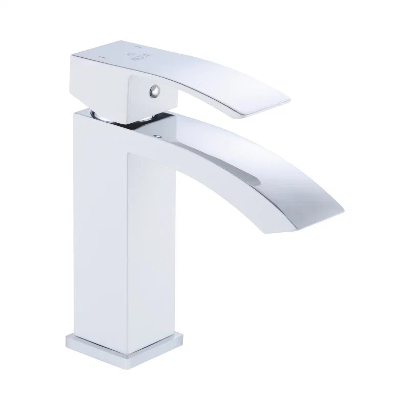 Смеситель для раковины Rose R15F R1501F, белый/хром